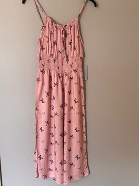 J for Justify Pink Butterfly Print Jumpsuit